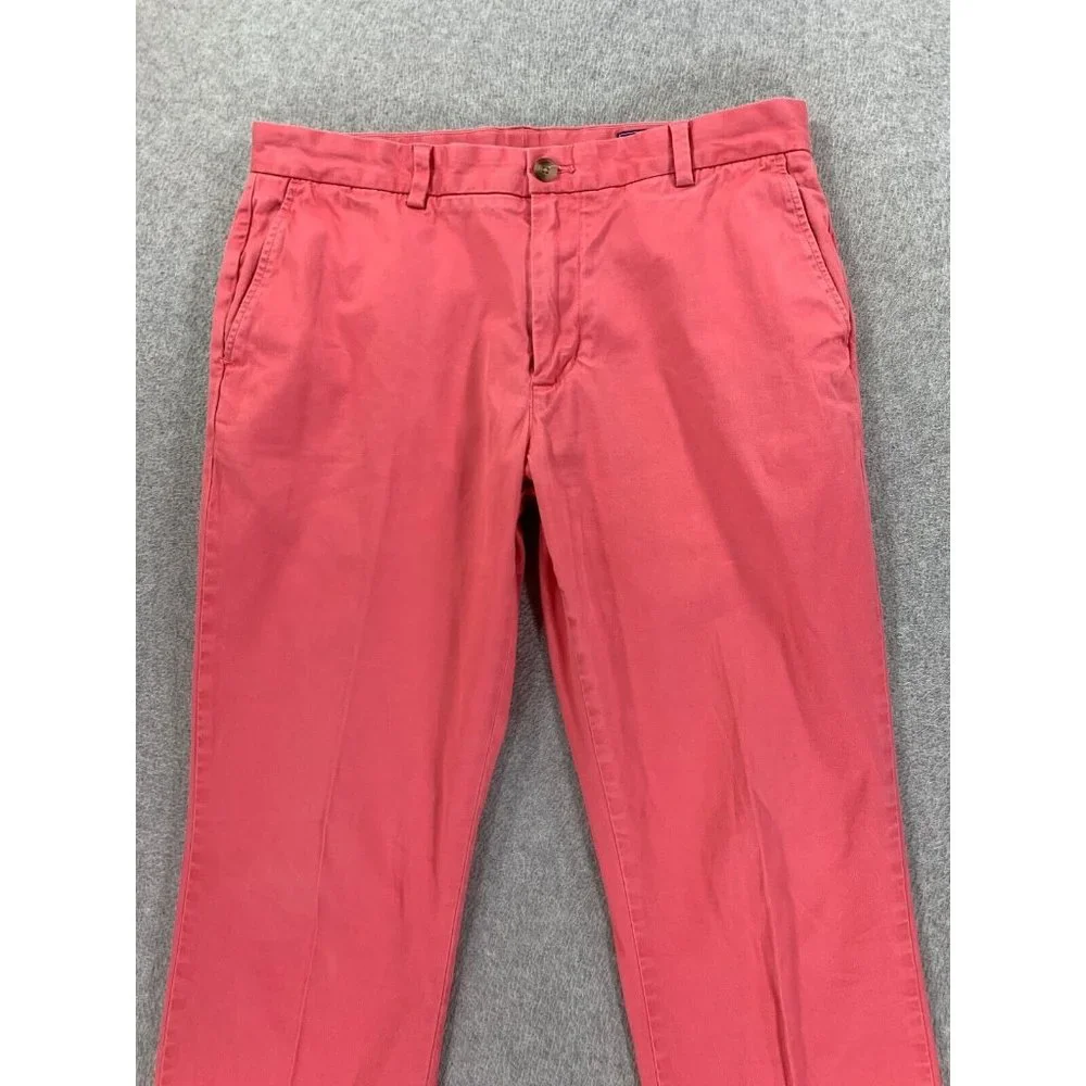 Vineyard Vines Cotton‎ Blend BREAKER Chino Pants (Men's 33x32) Jetty Red